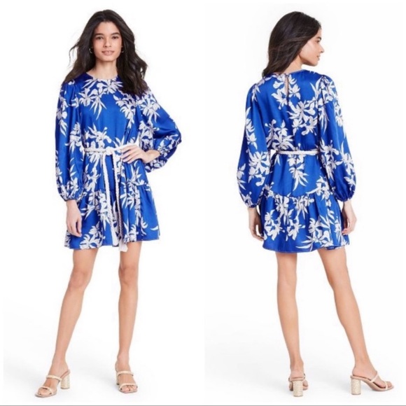 Alexis for Target Blue Floral Print Vacation Dress - Picture 2 of 10